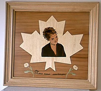 Portrait marqueterie Canadien