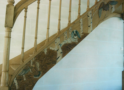 Escalier sculpté