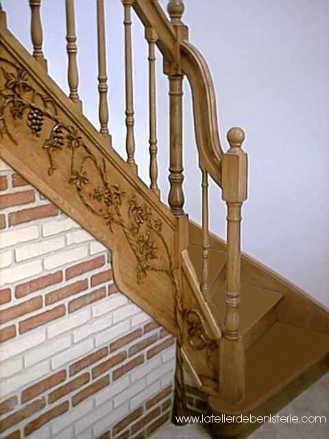 escalier sculpté